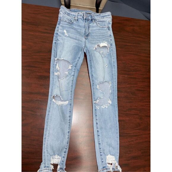 American Eagle Next Level Stretch Hi-Rise Jegging Jeans Size 4 Short - Picture 1 of 9